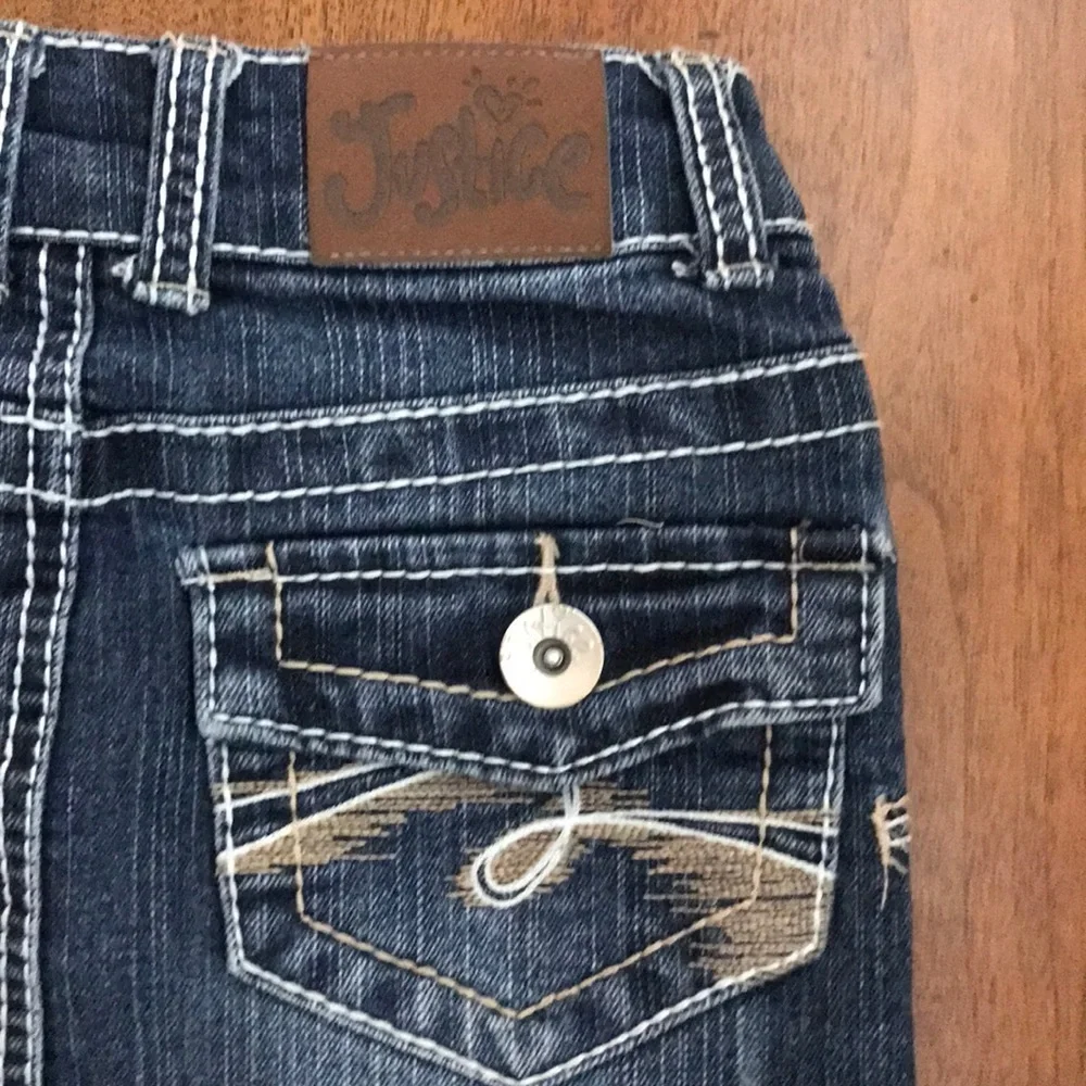 Justice Jeans Skirt with Shirt Liner